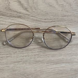 Quay I See You Blue Light Glasses w Gold Frame